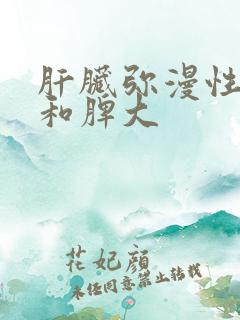 肝脏弥漫性改变和脾大