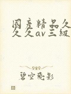 国产精品久久久久久av三级