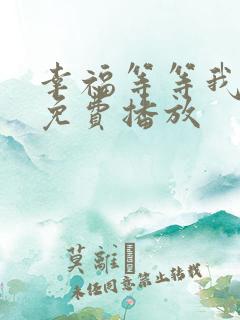 幸福等等我全集免费播放