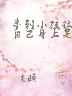 梦到小孩拉屎在自己身上是什么意思