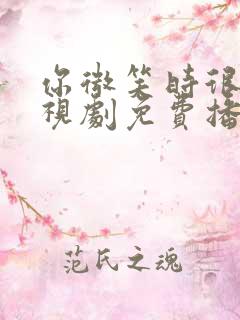 你微笑时很美电视剧免费播放全集