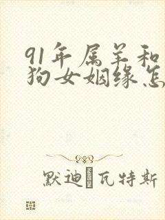 91年属羊和属狗女姻缘怎样
