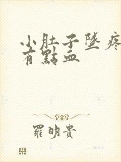 小肚子坠疼下面有点血