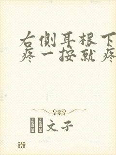 右侧耳根下颈部疼一按就疼