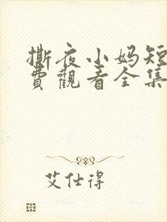 撕夜小妈短剧免费观看全集最新章节