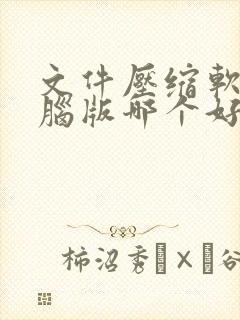 文件压缩软件电脑版哪个好