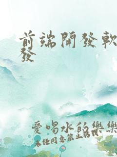 前端开发软件开发