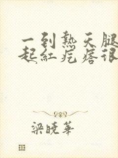 一到热天腿上就起红疙瘩很痒