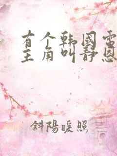 有个韩国电影女主角叫静恩