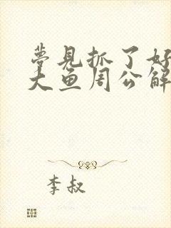 梦见抓了好多条大鱼周公解梦