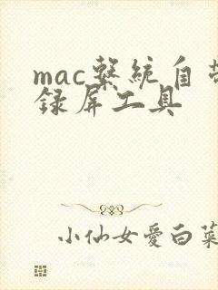 mac系统自带录屏工具