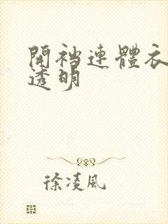 开裆连体衣女款透明