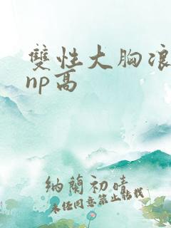 双性大胸浪荡受np高