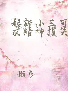 起诉小三可以要求精神损失费吗