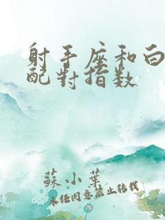 射手座和白羊座配对指数