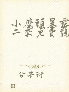 小魔头暴露啦第二季免费观看