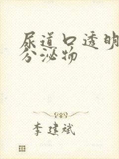 尿道口透明拉丝分泌物