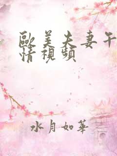 欧美夫妻午夜激情视频