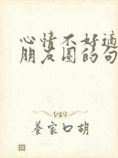 心情不好适合发朋友圈的句子