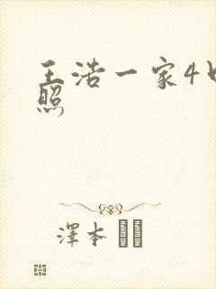 王浩一家4口近照