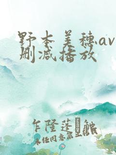 野本美穗av无删减播放