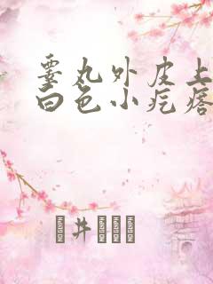 睾丸外皮上起的白色小疙瘩