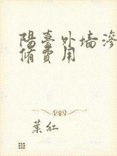 阳台外墙渗水维修费用