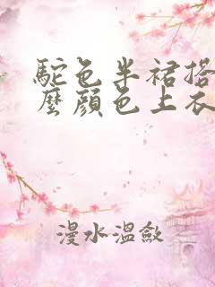 驼色半裙搭配什么颜色上衣好看