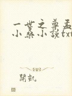 一世之尊孟奇顾小桑小说txt免费