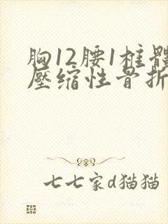 胸12腰1椎体压缩性骨折保守治疗