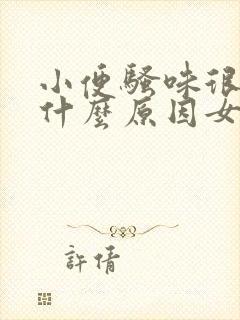 小便骚味很重是什么原因女性