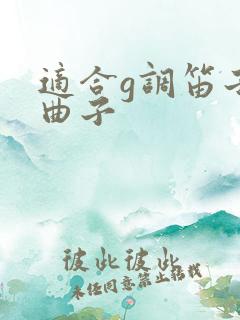 适合g调笛子的曲子