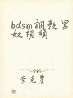 bdsm调教男奴视频