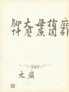 脚大母指麻木是什么原因引起的