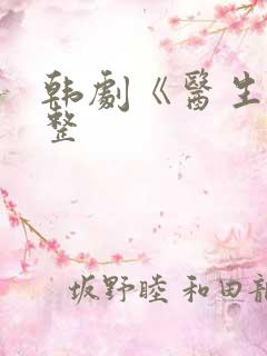 韩剧《医生》完整