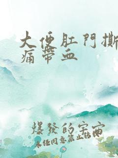 大便肛门撕裂疼痛带血