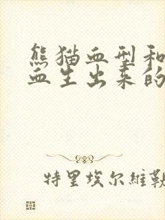 熊猫血型和o型血生出来的孩子是什么血型