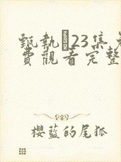 甄执�23集免费观看完整版