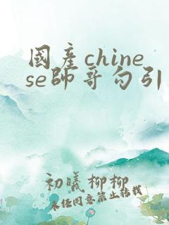 国产chinese帅哥勾引男同性恋guy