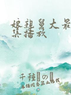 娘亲舅大最后一集播放