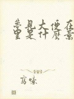 梦见大便在灶火里是什么意思