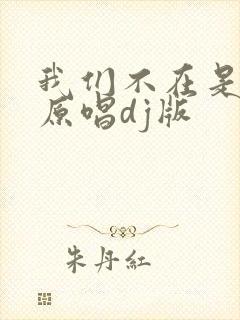 我们不在是从前原唱dj版