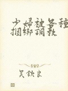 少妇被各种姿势捆绑调教