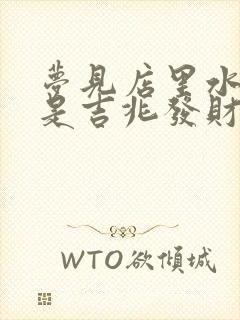 梦见店里水满地是吉兆发财