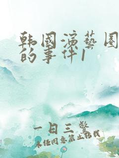 韩国演艺圈悲伤的事件1