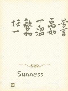 任敏丁禹兮十年一品温如言在线观看