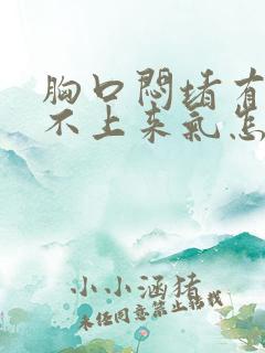 胸口闷堵有点喘不上来气怎么回事