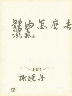 体内怎么去寒气湿气