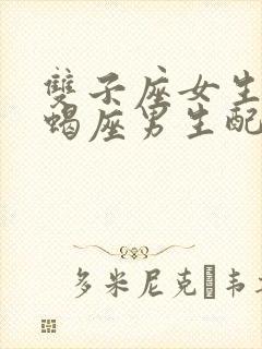 双子座女生与天蝎座男生配吗