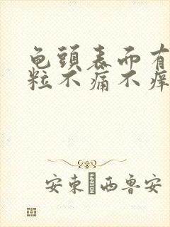 龟头表面有小肉粒不痛不痒